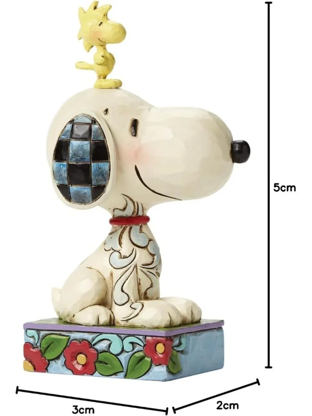 Snoopy & Woodstock Figurine - Handcrafted Stone Resin Collectible Home Decor, 5